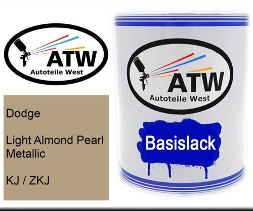 Dodge, Light Almond Pearl Metallic, KJ / ZKJ: 1L Lackdose, von ATW Autoteile West.